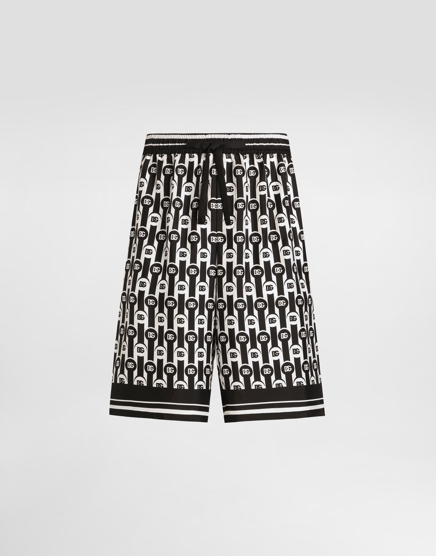 Šortky Dolce & Gabbana Dolce & Gabbana Silk Twill Bermuda Shorts Čierna | GV37ATHI1ZXHA8ZN, 0