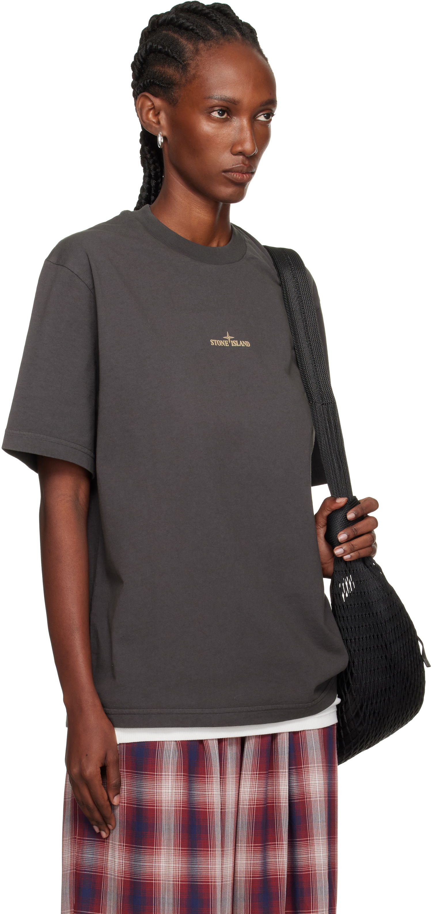 Tričko Stone Island Stone Island Combed Organic Cotton Jersey T-Shirt Šedá | K2S15 2100037 S0197, 1