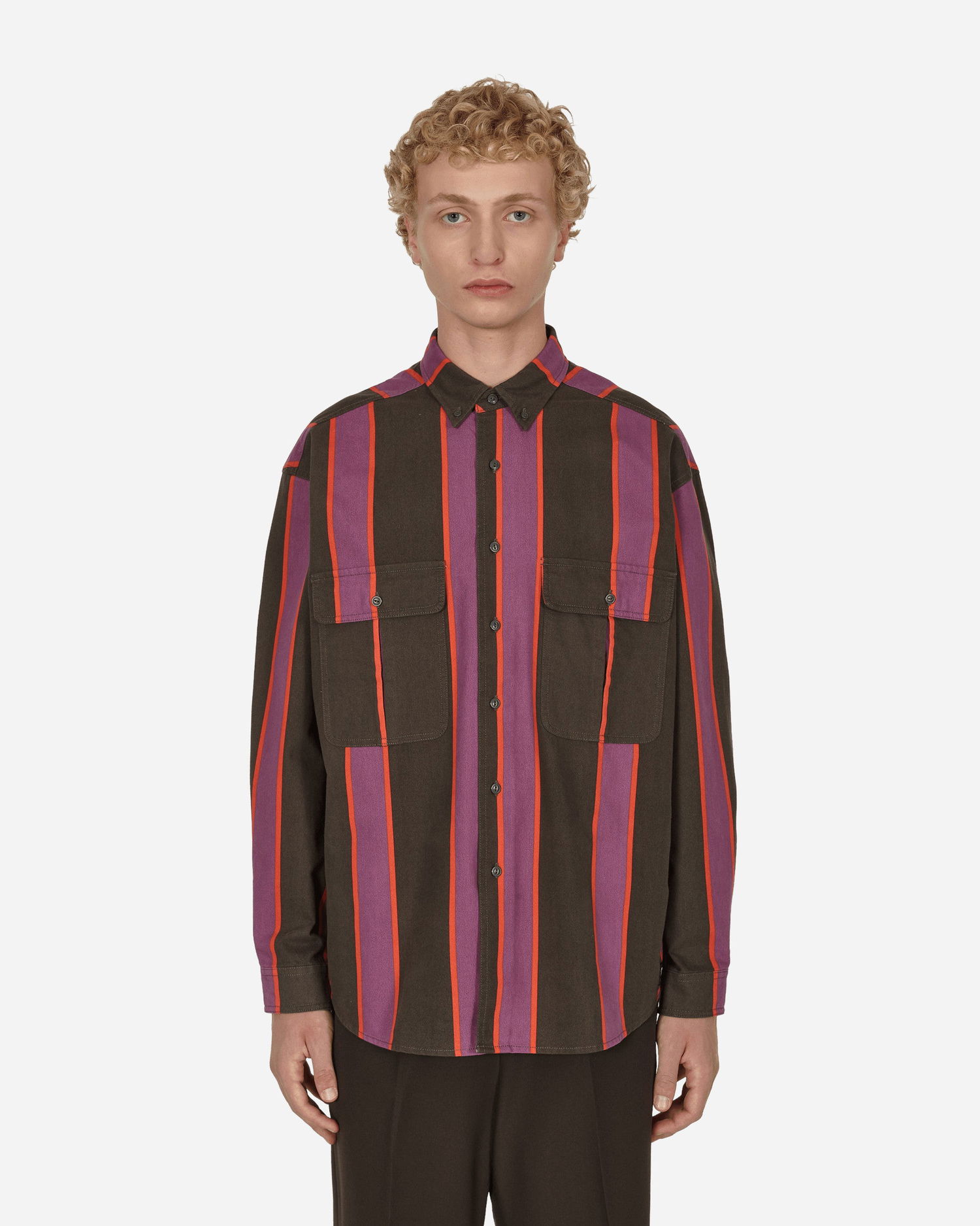 Košeľa Levi's Stripe Longsleeve Shirt Vínová | A0953 0005, 1