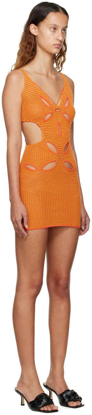 Šaty GUIZIO Guizio Knit Mini Dress Oranžová | MD 1, 1