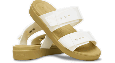 Tenisky a topánky Crocs Brooklyn Buckle Low Sandals Biela | 211215-00O, 1