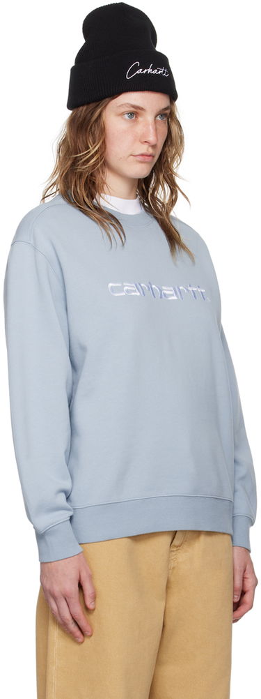 Mikina Carhartt WIP Misty Sky Sweatshirt Modrá | I033647, 3