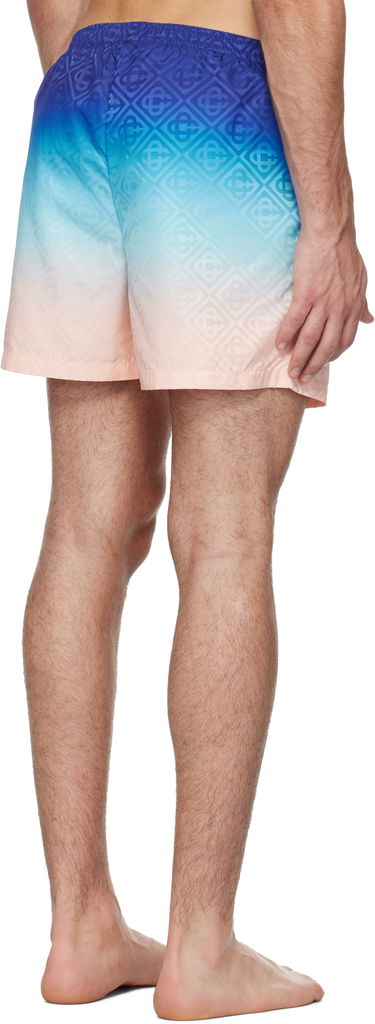 Plavky Casablanca Printed Swim Shorts Modrá | MPS25-TR-224-01, 2