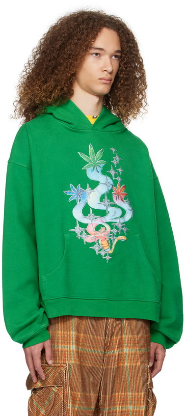 Mikina ERL ERL Graphic Hoodie Zelené | ERL07T025, 4