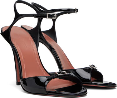 Doplnky Amina Muaddi Amina Muaddi Adut Heeled Sandals Čierna | ADUT SANDAL, 3