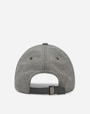 Šiltovka Dolce & Gabbana Dolce & Gabbana Flannel Baseball Cap with DG Logo Šedá | GH897ZFU21QS8291, 2
