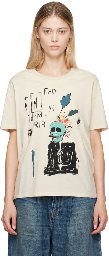 Tričko R13 R13 Punk Sketch T-Shirt Béžová | R13WK141-111AL, 0
