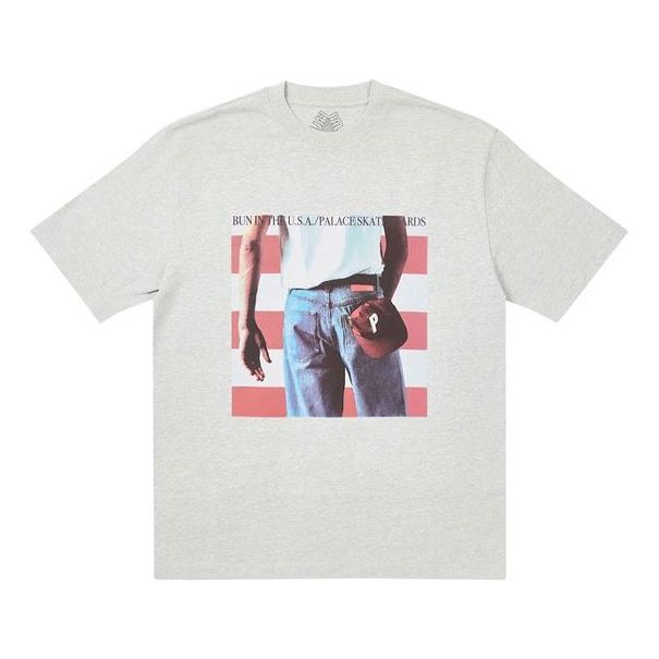 Tričko Palace Palace Born To Bun Graphic Print T-Shirt Šedá | P20TS070
