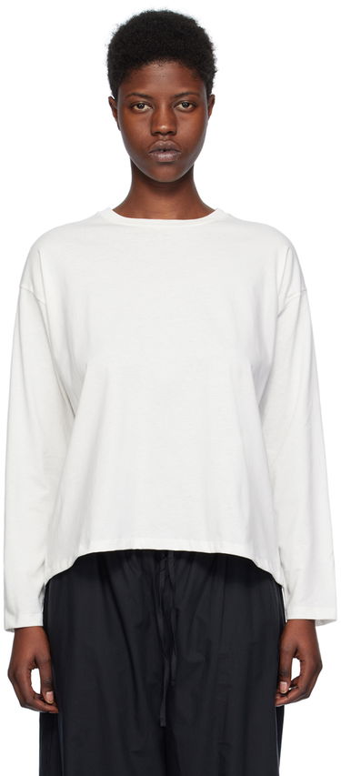 Tričko Baserange Loose Long Sleeve T-Shirt Biela | TOLOS-CO-SP24, 0