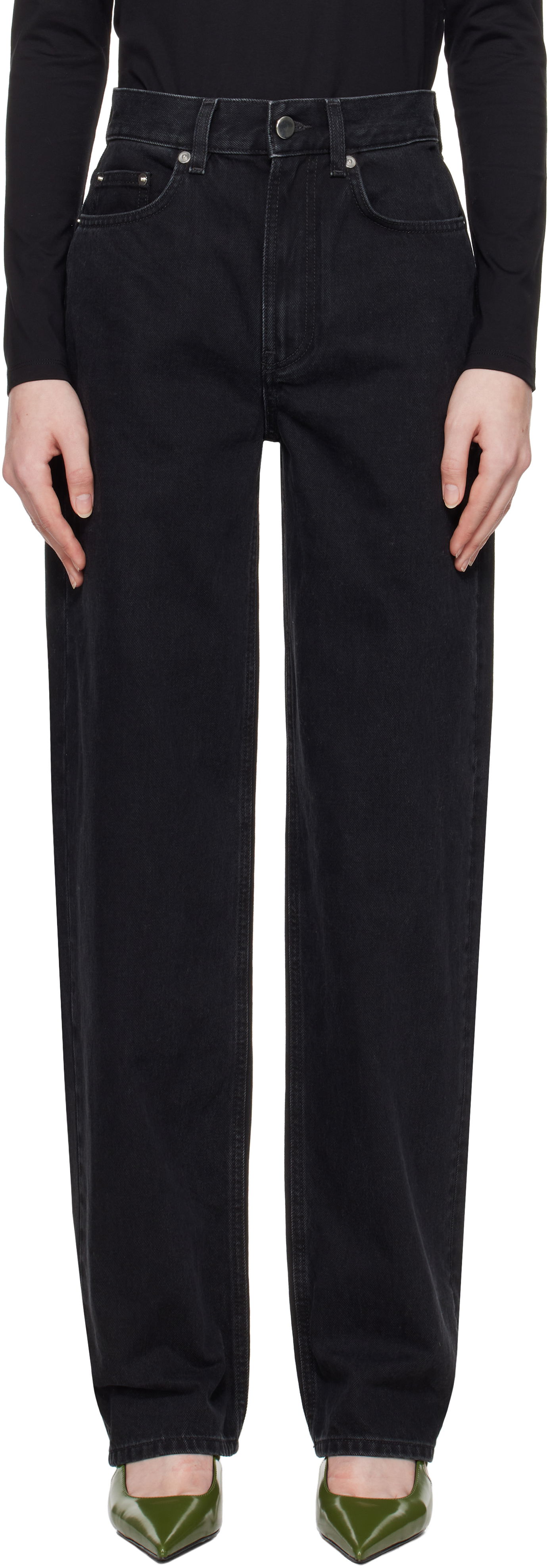 Džínsy Loulou de Saison Loulou de Saison Samur Jeans Čierna | SAMUR, 0