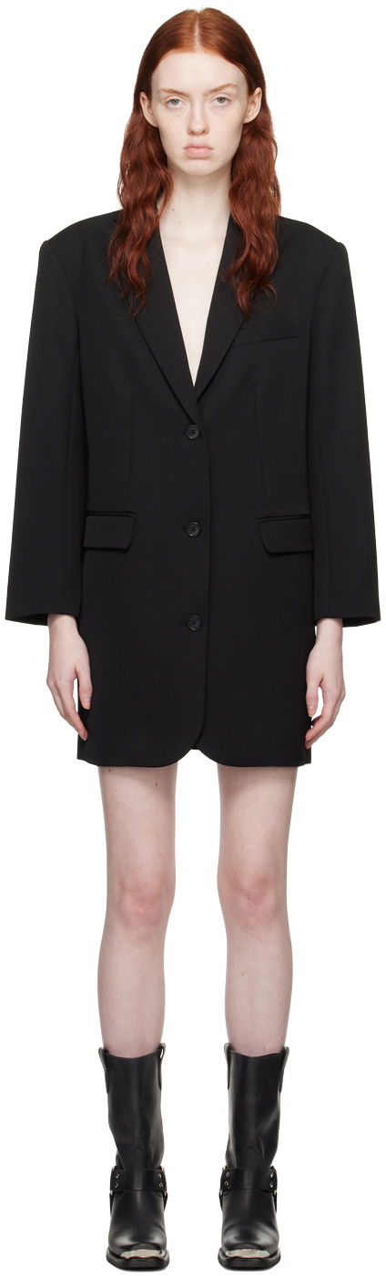 Šaty Anine Bing Single-Breasted Blazer Minidress Čierna | A-02-5438-000, 0