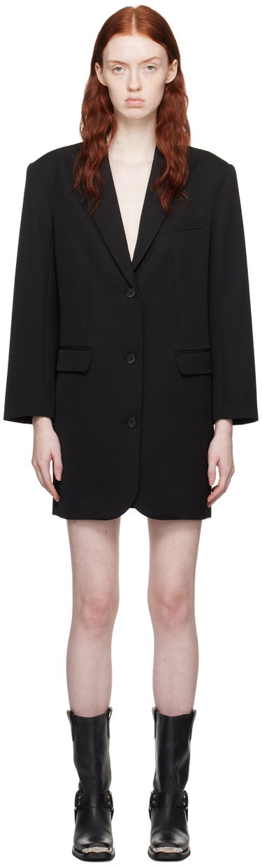 Šaty Anine Bing Single-Breasted Blazer Minidress Čierna | A-02-5438-000, 0