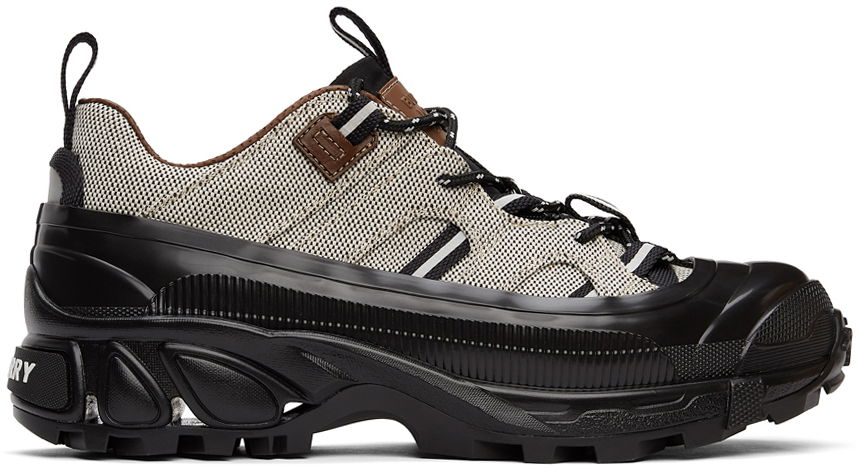Tenisky a topánky Burberry Canvas Arthur Sneakers 'Black & White' Čierna | 8038735, 0