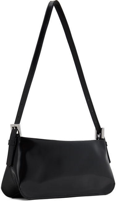 Taška cez rameno BY FAR Shoulder Patent Leather Bag Čierna | 22FWDULSBLWMED, 2
