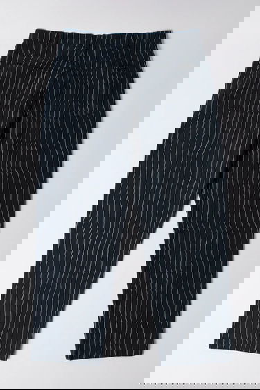 Nohavice By Parra Meandering Pinstripe Chinos Navy | 54245, 1