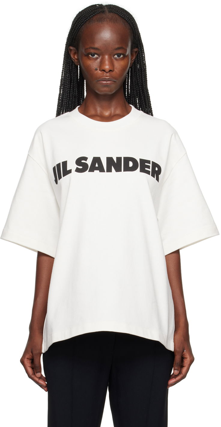 Tričko Jil Sander Printed T-Shirt Biela | J02GC0001_J45047, 0