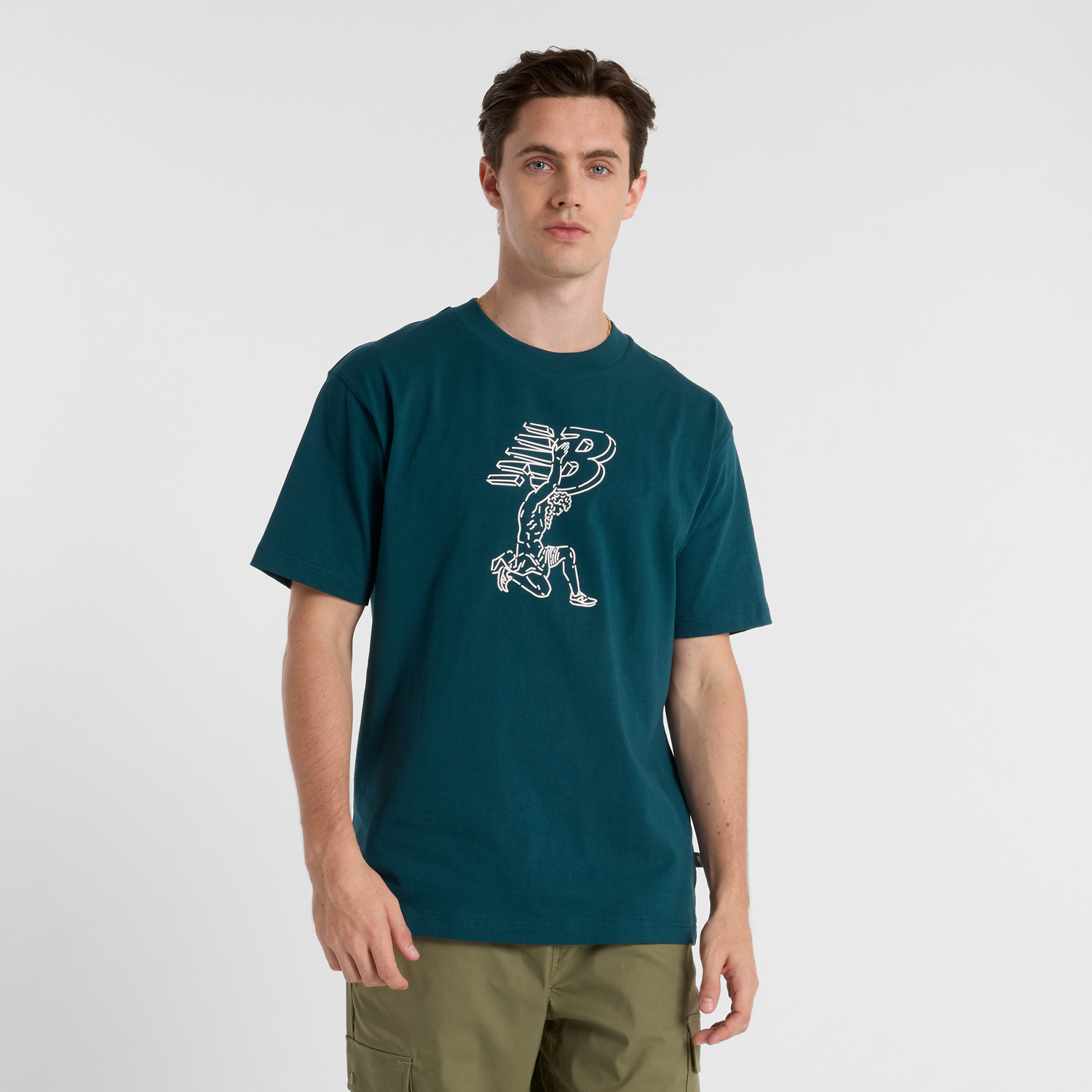 Tričko New Balance Men's Graphic T-Shirt Zelené | NBMT51978DOE, 0