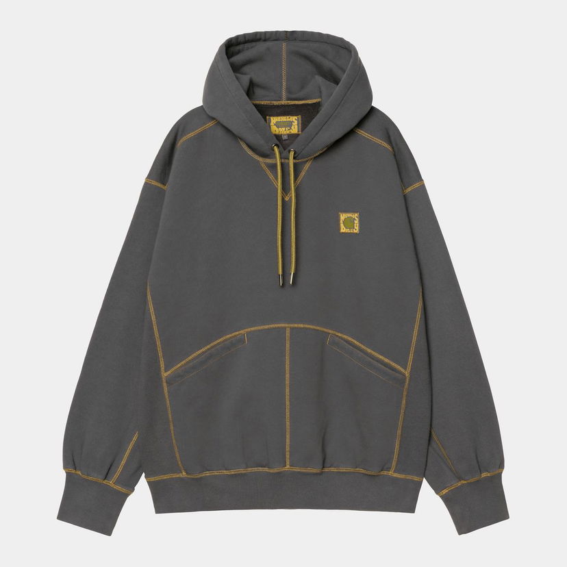 Mikina Carhartt WIP Nicholas Daley Contrast Stitch Stone Washed Hoodie Šedá | I035064_5