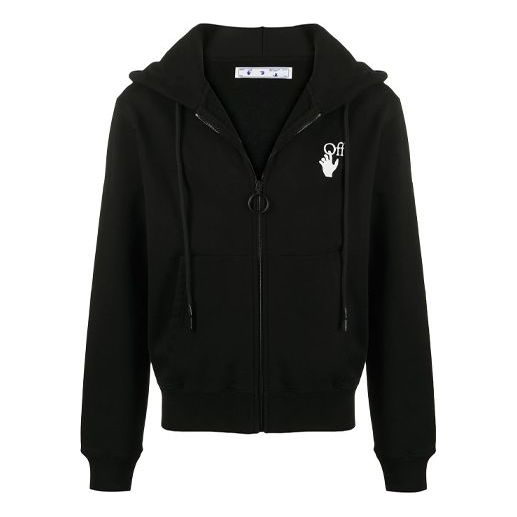 Mikina Off-White Painting Arrow Zip Hoodie Čierna | OMBE001F20FLE0031001, 0