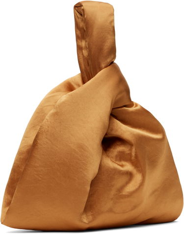 Kabelka Nanushka Nanushka Jen Knotted Satin Pouch Hnedá | NW25RSBG02419, 1