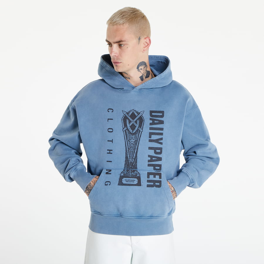 Mikina DAILY PAPER Naqib Hoodie Modrá | 2221004, 0