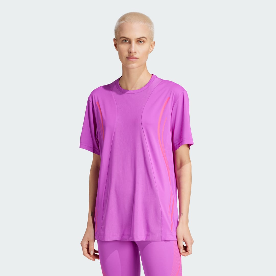 Tričko adidas Performance Stella McCartney x TruePace Running Fialová | IW1149, 0