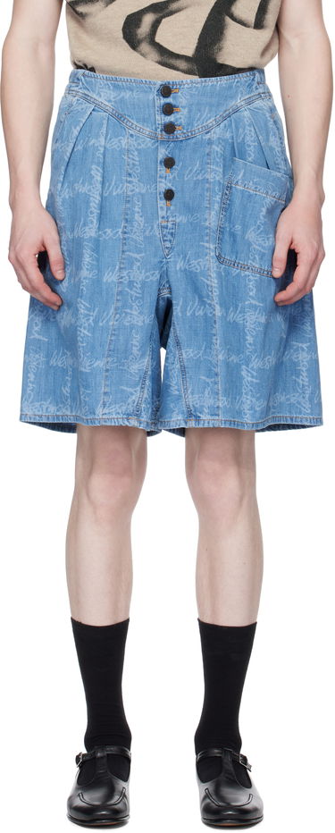 Šortky Vivienne Westwood Vivienne Westwood Romario Bermuda Shorts Modrá | 39060002-W014J-, 0