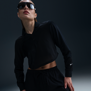 Crop Top Nike Nike Sportswear Long Sleeve Cropped Top Čierna | HF9507-010, 2