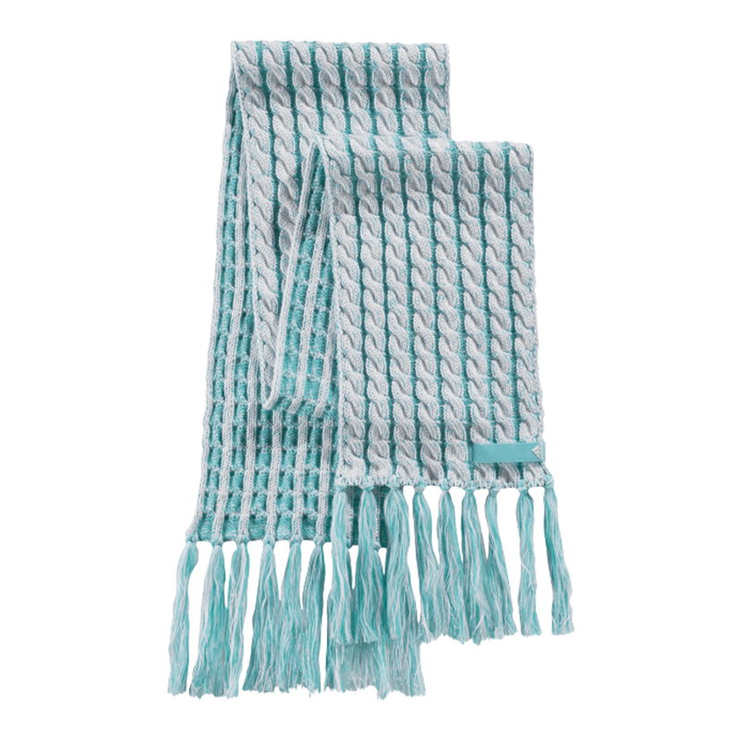 Šál adidas Originals Cable Knit Scarf Tyrkysová | M66547