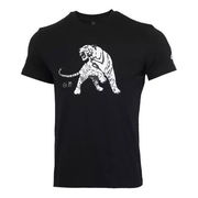 Casual Sports Crew Neck Tiger Graphic Tee