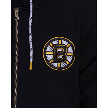 Mikina '47 Brand NHL Boston Bruins Back Check Morris Full Zip Hood Jet Black Čierna | HH001PEMBCM545515JK, 1