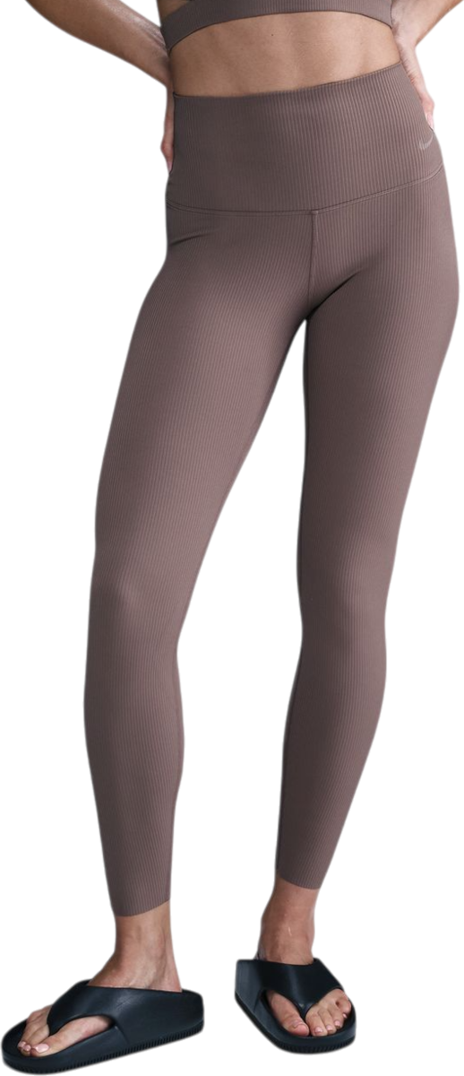 Legíny Nike Nike Zenvy High-Rise 7/8 Ribbed Leggings Hnedá | hf1443-233, 0