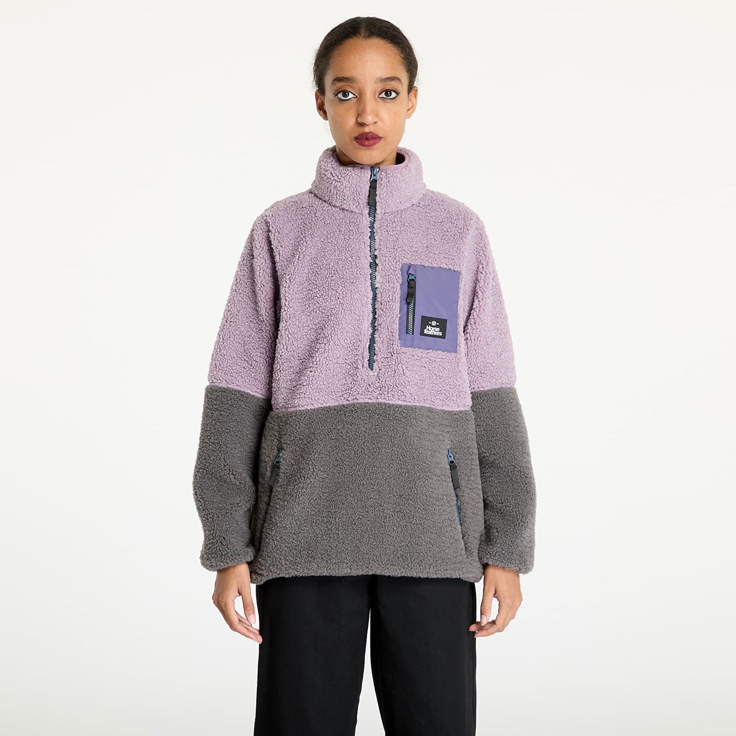 Mikina Horsefeathers Elvira Sweatshirt Iris S Šedá | TW033D, 0