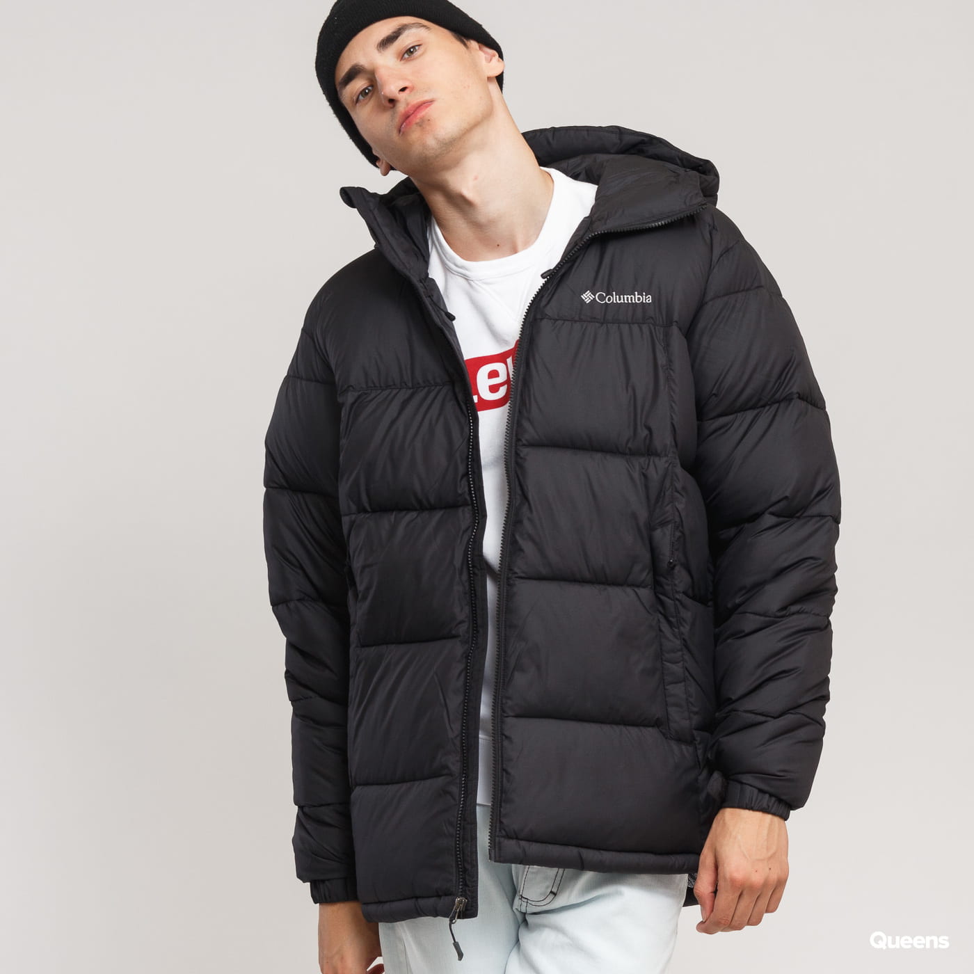 Prešívaná bunda Columbia Pike Lake Hooded Jacket Čierna | 1738032010, 0