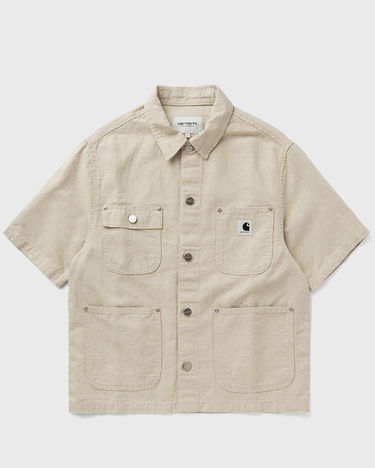 Košeľa Carhartt WIP Short Sleeve Michigan Shirt Béžová | I035573-05.02, 1