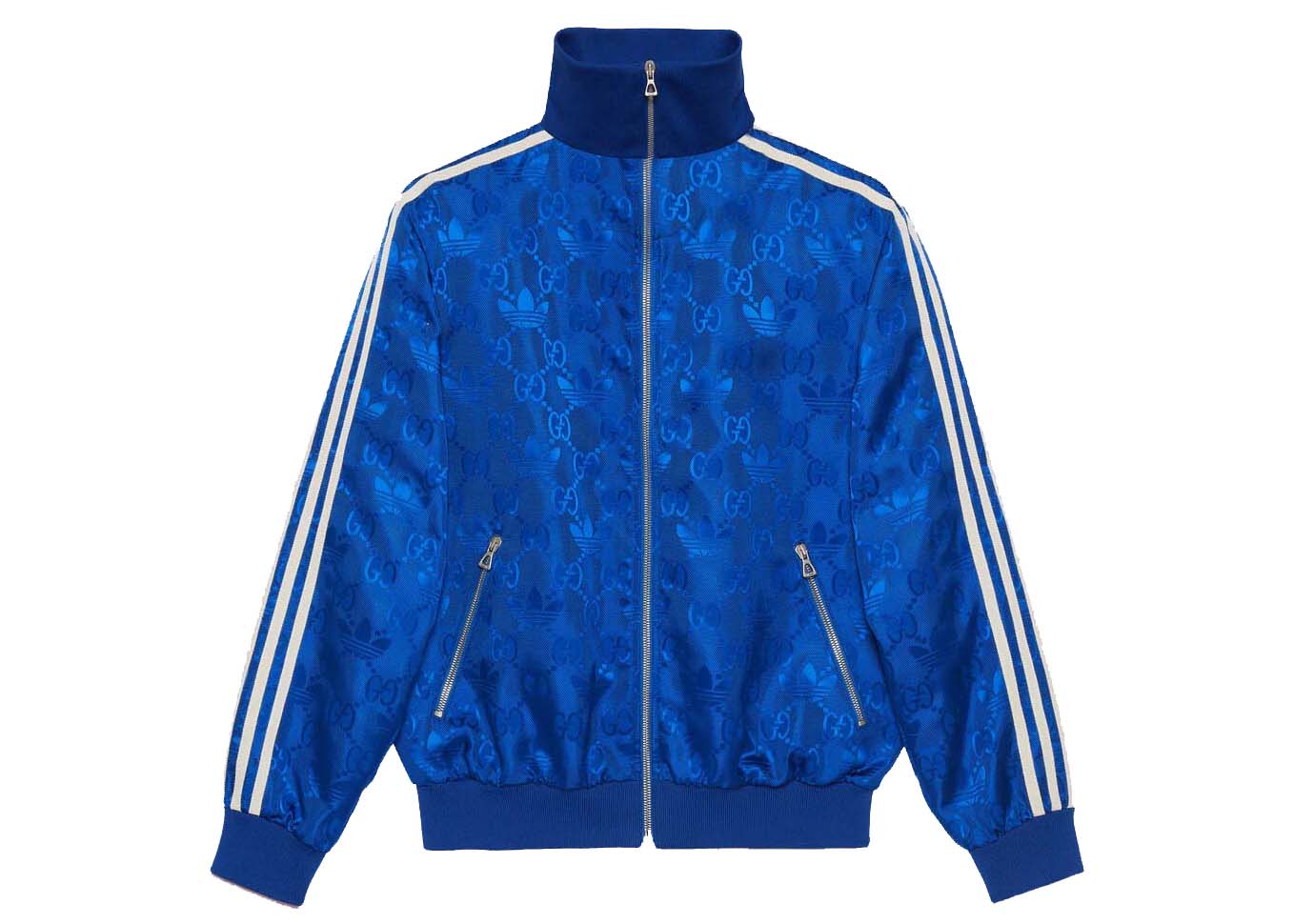 Bunda Gucci adidas x GG Trefoil Jacquard Jacket Modrá | 705756 ZAJFW 4153, 0