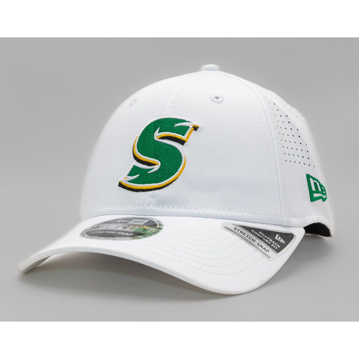 Šiltovka New Era Saskatchewan Roughriders STNGER 9FORTY Stretch-Snap Cap One Size (56-59 cm) Biela | 60756698, 0