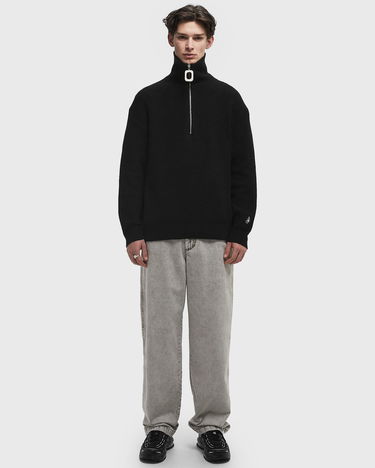Sveter JW Anderson JW Anderson Half-Zip Jumper Čierna | KW1285-YN0372-999, 1
