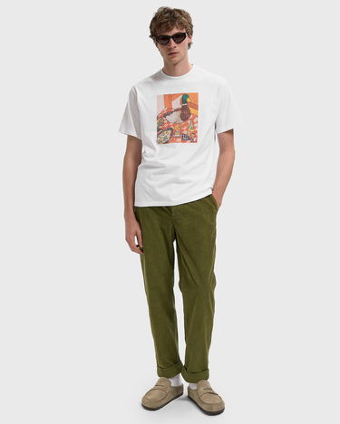 Tričko Edmmond Studios Duck at Dinner T-Shirt Biela | 325-30-09000, 1