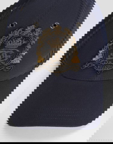 Šiltovka Dolce & Gabbana Washed-effect Drill Baseball Cap Navy | GH935ZG8ON8S9001, 2
