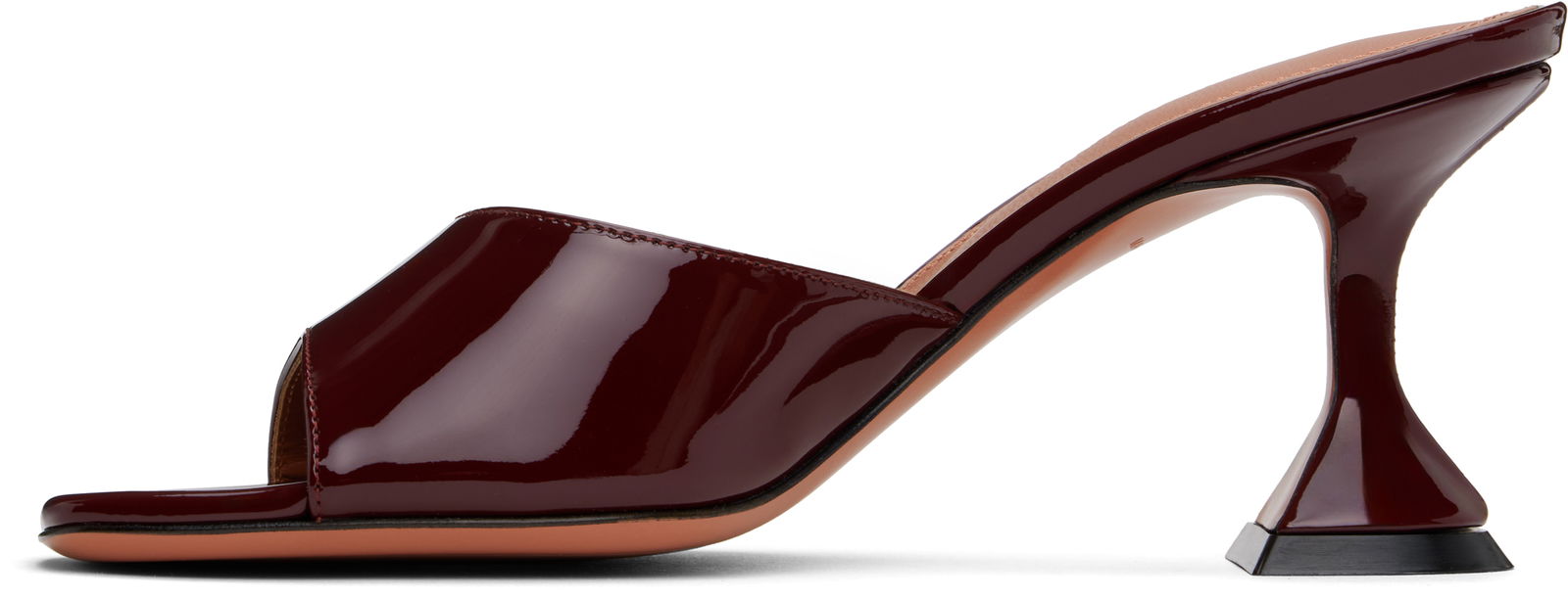 Amina Muaddi Lupita 70 Heeled Patent Leather Sandals