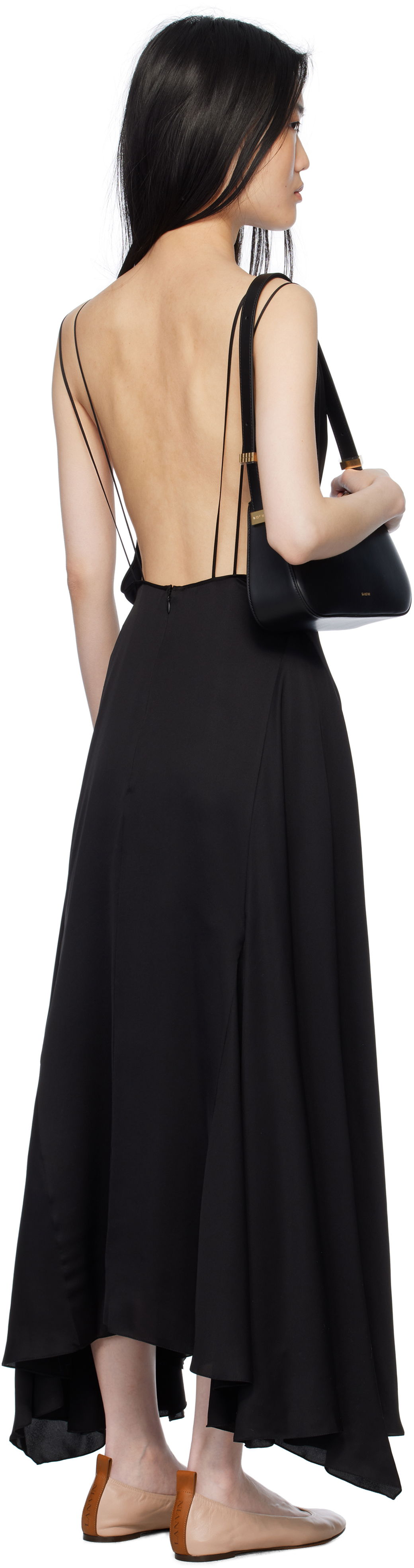 Lanvin Silk Bowling Midi Dress