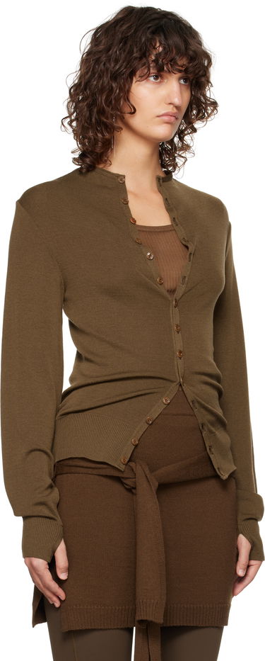Sveter LEMAIRE Lemaire Fitted Seamless Cardigan Modrá | TO1277 LK1032, 4
