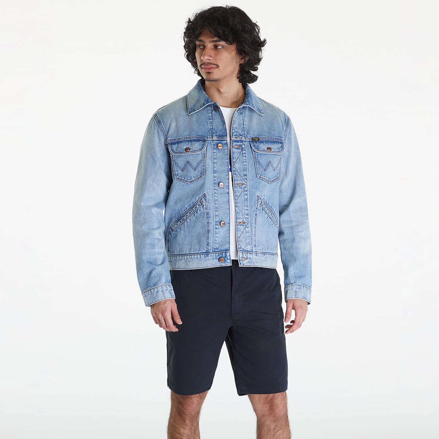 Bunda Wrangler 124MJ Blue Modrá | 112350475, 0