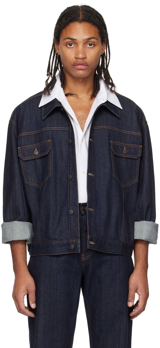 Bomber bunda The Row Denim Jacket Modrá | 546-W2807, 0