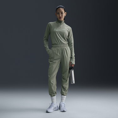 Nohavice Nike 7/8 Running Trousers Dri-FIT Fast Mid Rise Green Zelené | FB7730-370, 3