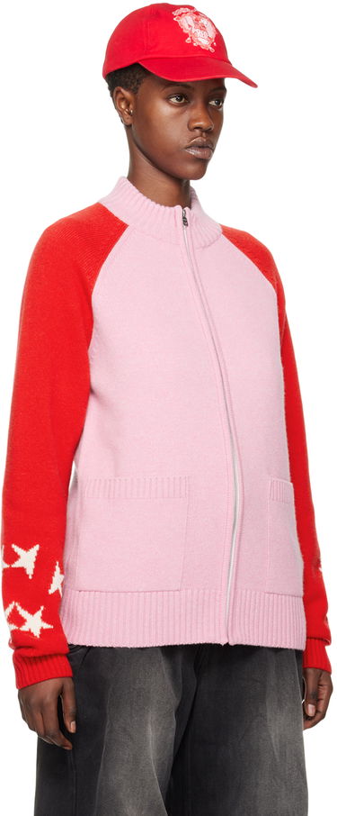 Sveter We11done We11done Zip Cardigan with Stars Ružová | WD-KJ0-24-620-U-LP, 1
