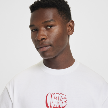 Tričko Nike Solo Swoosh T-Shirt Print Biela | HQ4182-100, 4