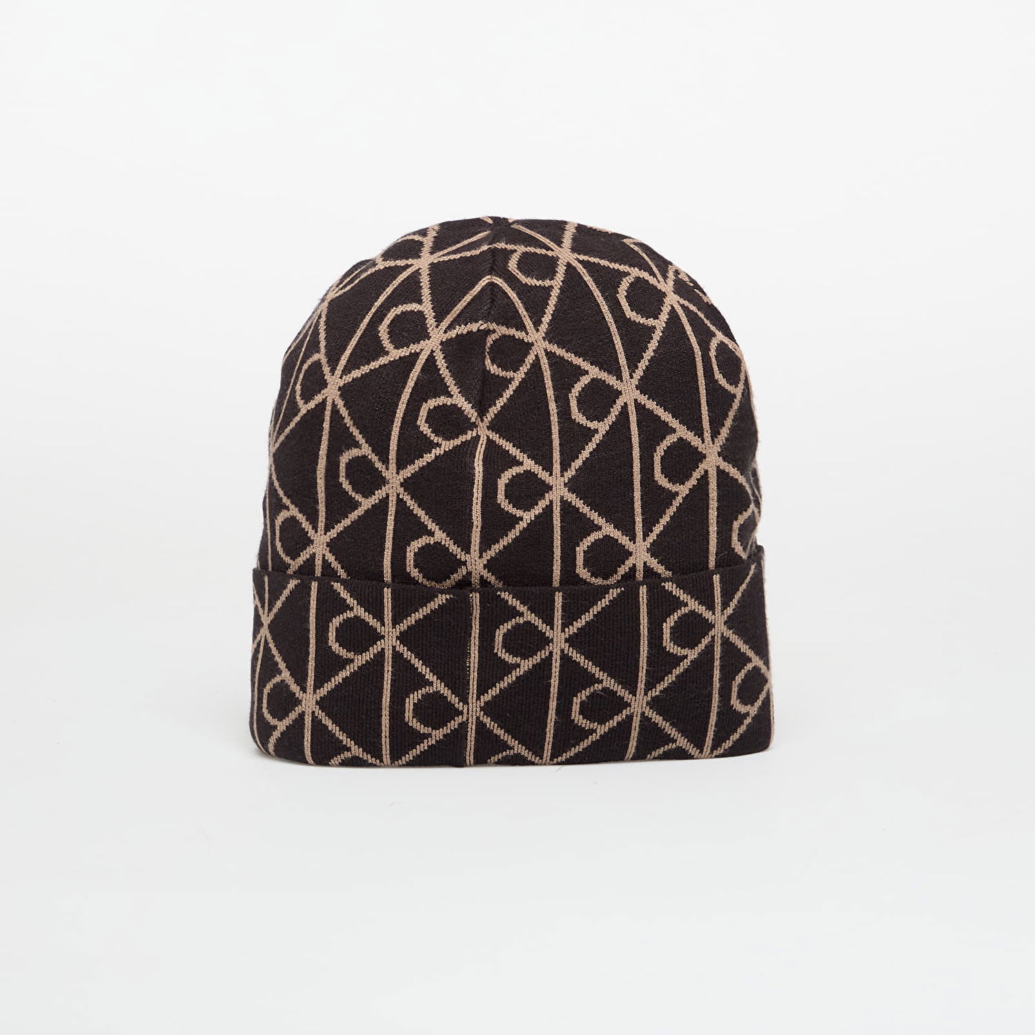 Kulicha CALVIN KLEIN Calvin Klein Emblem Aop Fine Knit Beanie Hnedá | LV04D8050G UB1, 1