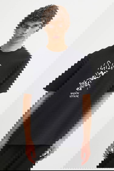 Tričko MAISON KITSUNÉ Party Fox Comfort Graphic T-Shirt Čierna | PM00116KJ7025, 0